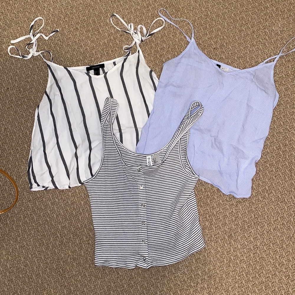 Three Striped Tank Tops